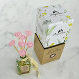 Mini Ceramic Floral Diffuser | Blush Rose