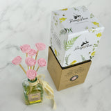Mini Ceramic Floral Diffuser | Blush Rose
