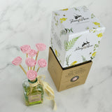 Mini Ceramic Floral Diffuser | Blush Rose