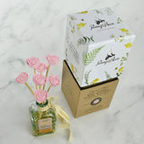 Mini Ceramic Floral Diffuser | Blush Rose