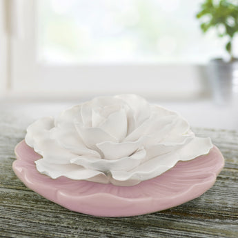 Ceramic Flower Diffuser | Blush Plate