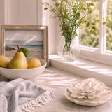 Ceramic Flower Diffuser | White Plate