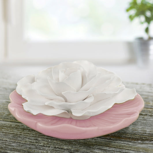 Ceramic Flower Diffuser | Blush Plate