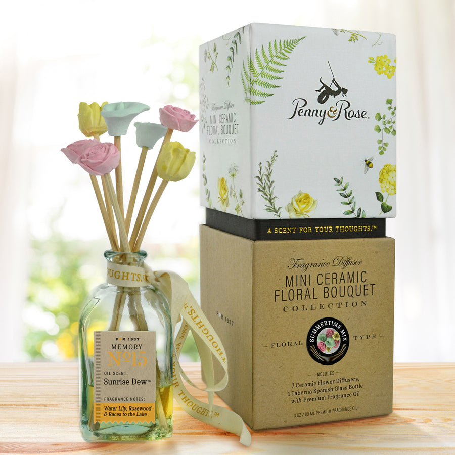 Mini Ceramic Floral Diffuser | Summertime Mix