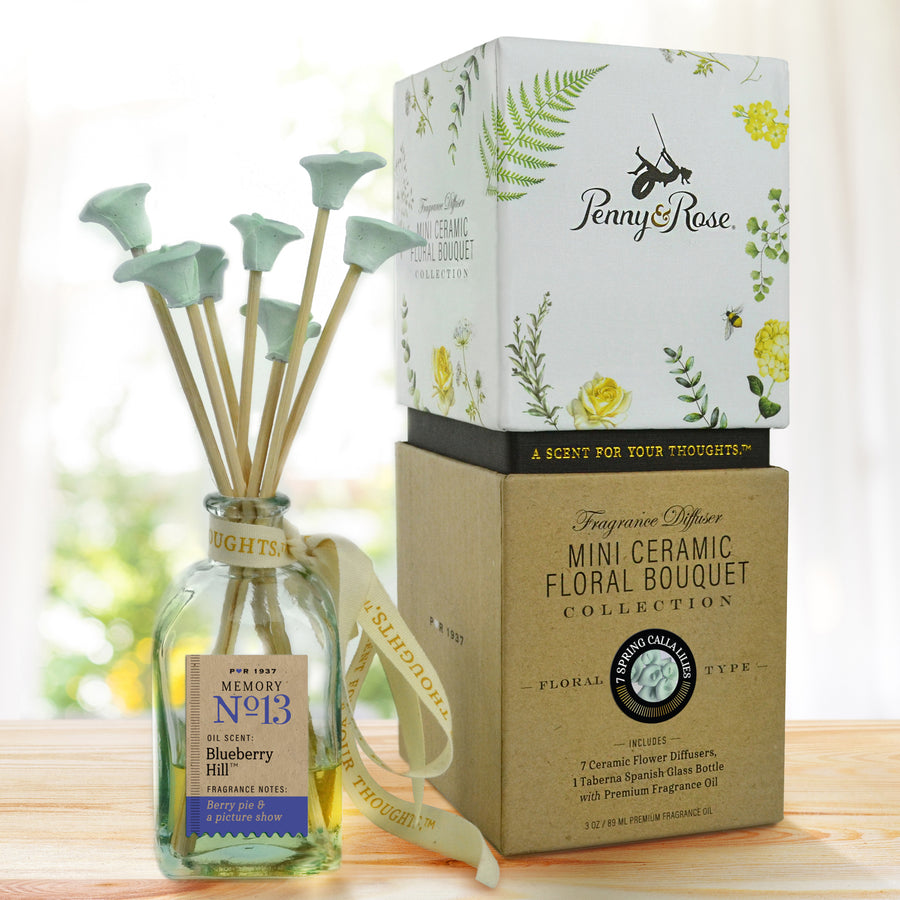 Mini Ceramic Floral Diffuser | Spring Calla Lily