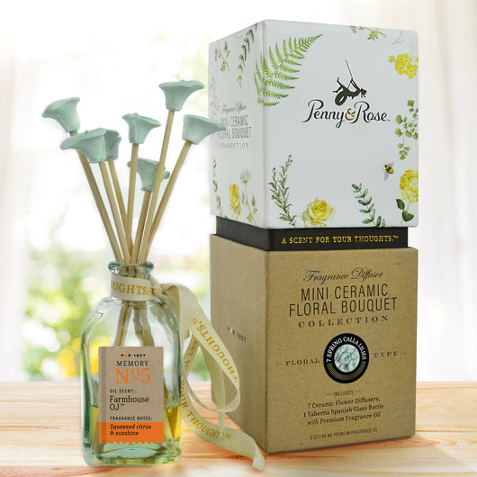 Mini Ceramic Floral Diffuser | Spring Calla Lily