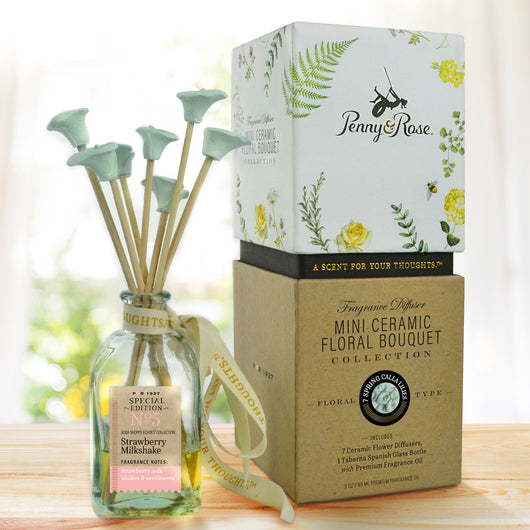 Mini Ceramic Floral Diffuser | Spring Calla Lily