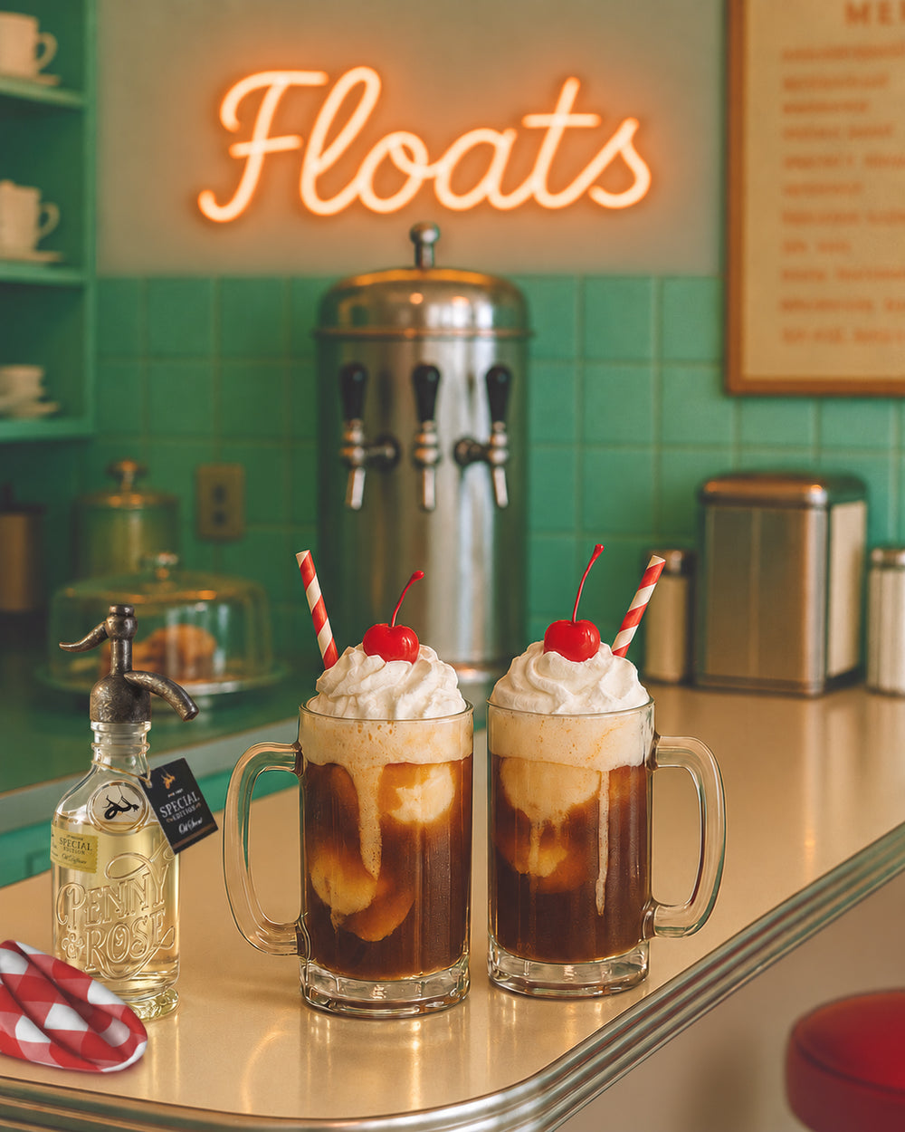 Soda Shoppe Echoes Root Beer Float Image