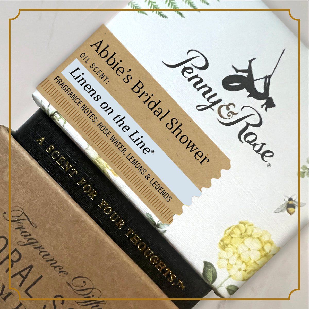 Penny and Rose event favor display