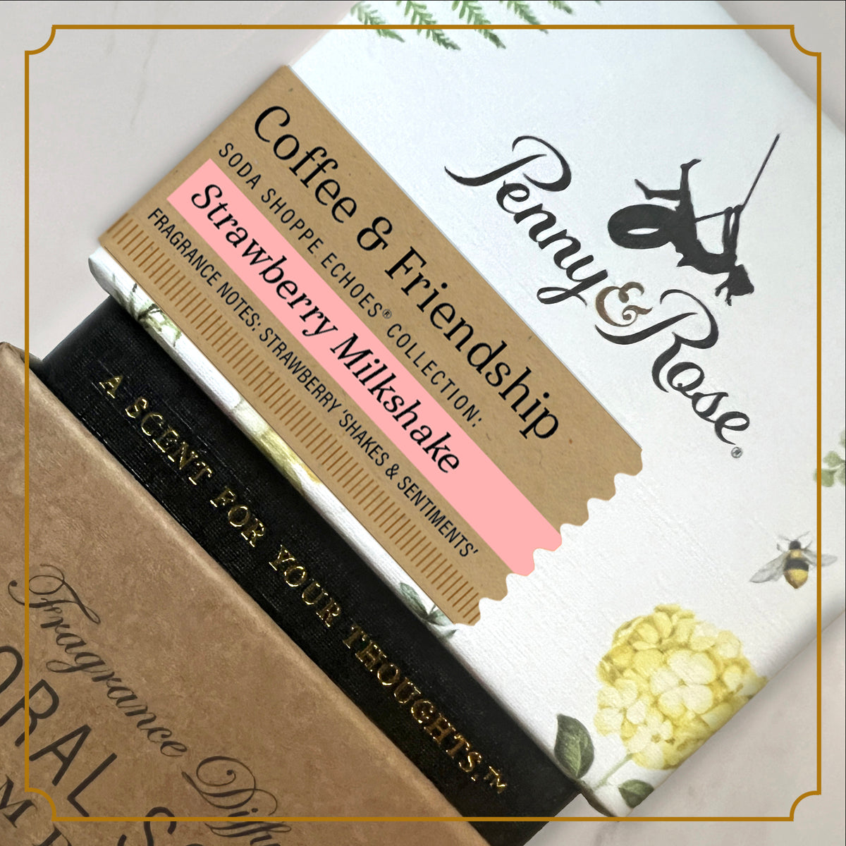 Penny and Rose event favor display