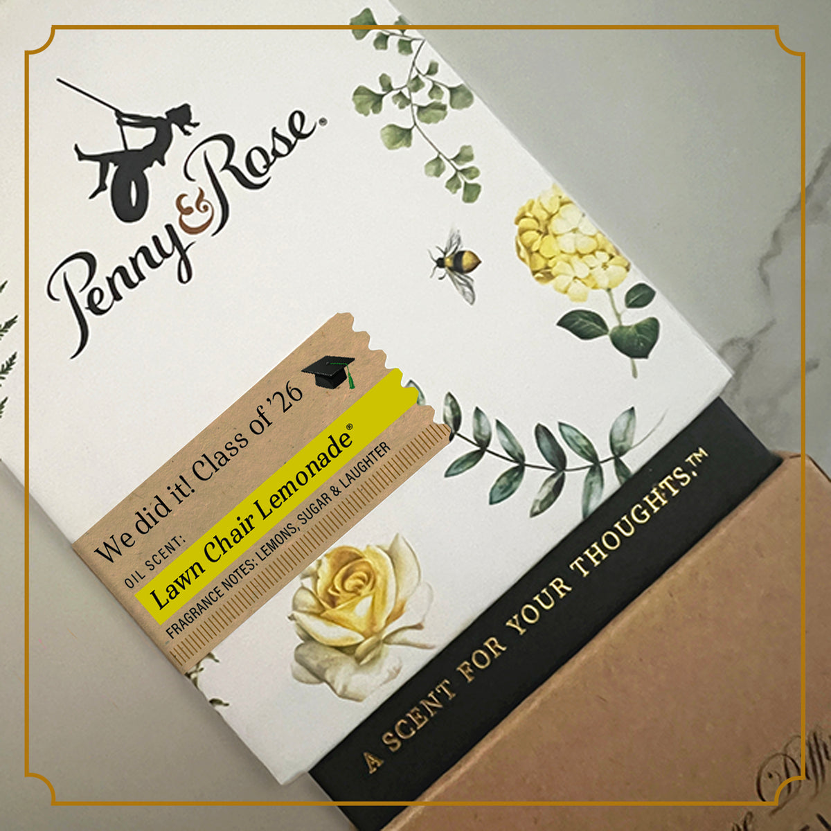 Penny and Rose event favor display
