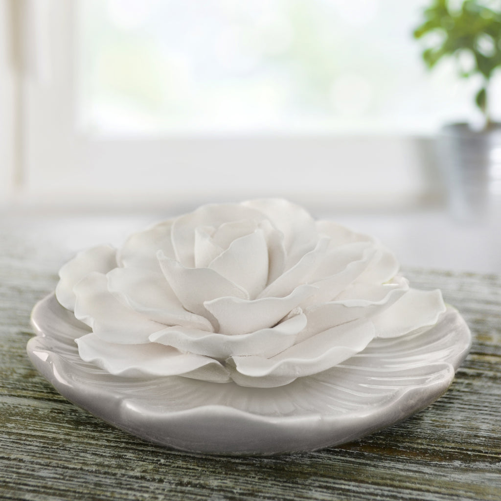 Penny & Rose | Home Fragrances | Ceramic Flower Oil Diffuser | Scent: